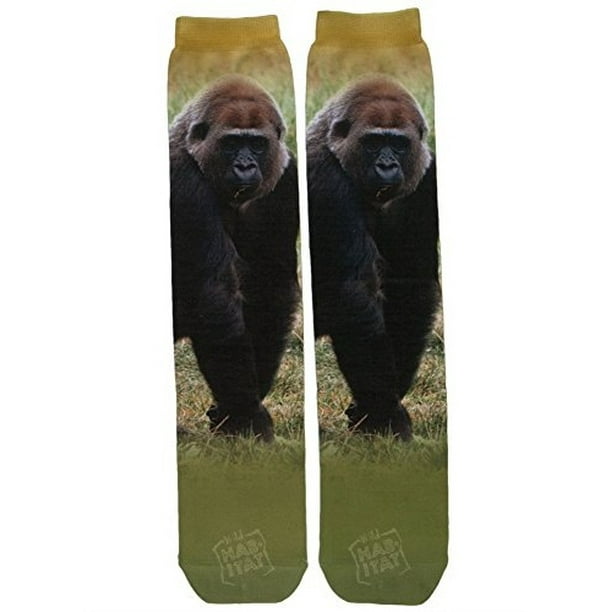 Personalized Crew Socks With Gorilla Beringei Print For Women Men Personalized Crew Socks With Gorilla Beringei Print For Women Men